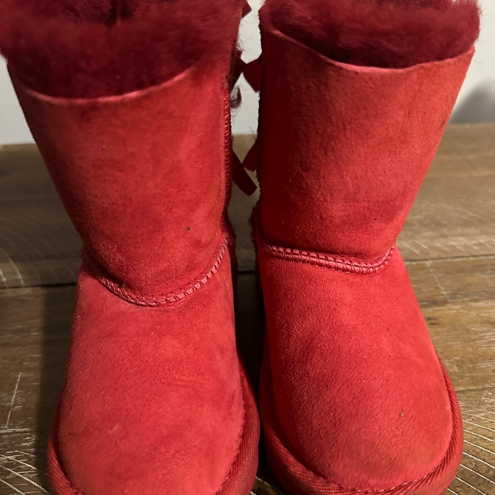 Cozy Red Kids Boots